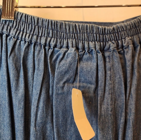 NEW Denim Maxi Skirt 90's Throwback Boho Cotton Denim Skirt J Lo Style - Picture 8 of 16